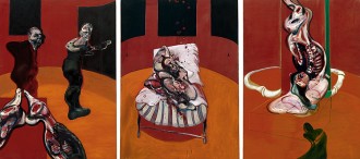 painting, bacon, cruciixion